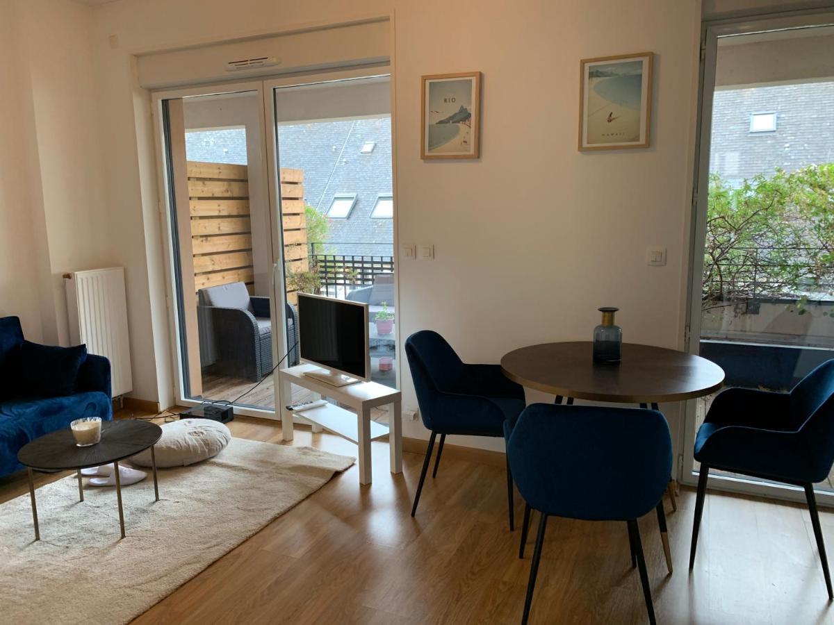 Appartement Centre Ville Avec Terrasse Et Parking Securise Рен Екстериор снимка