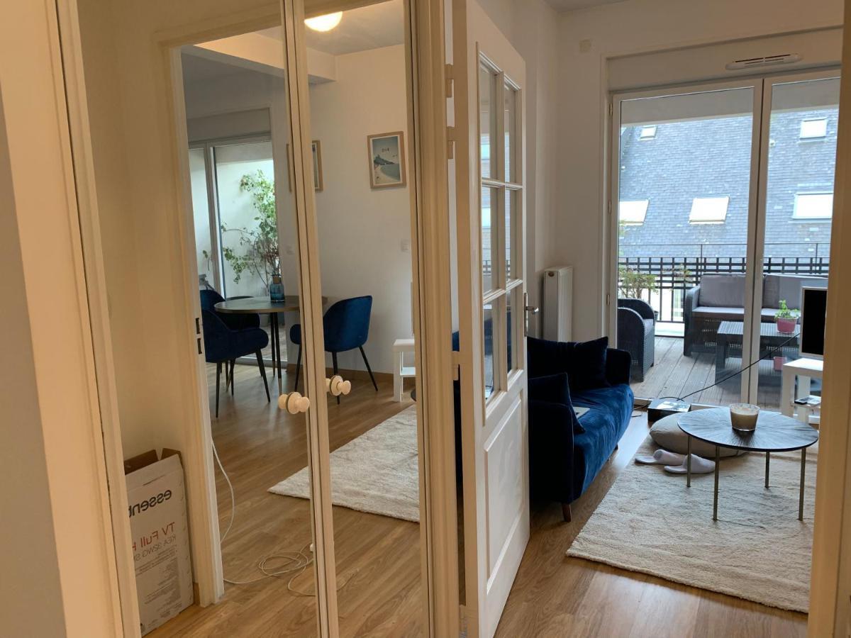 Appartement Centre Ville Avec Terrasse Et Parking Securise Рен Екстериор снимка